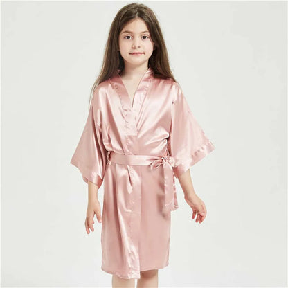 Kimono Fille en Satin - Style Japonais & Coréen