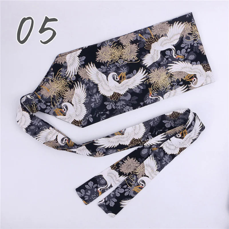 Ceinture Kimono Femme Imprimée - Largeur 10cm ou 15cm