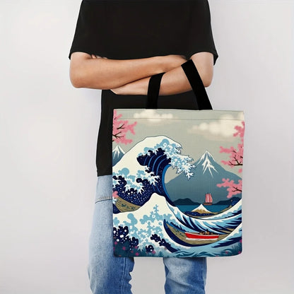 Tote Bag La Grande Vague - Polyester 40x40cm