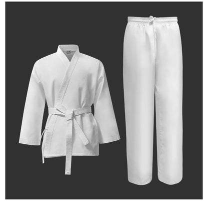 Kimono Karaté Blanc Respirant et Anti-Bouloche - Tailles 110-200cm