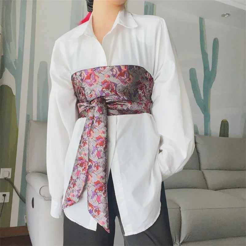 Ceinture Kimono Fleurie pour Femme - Style Mode & Confort