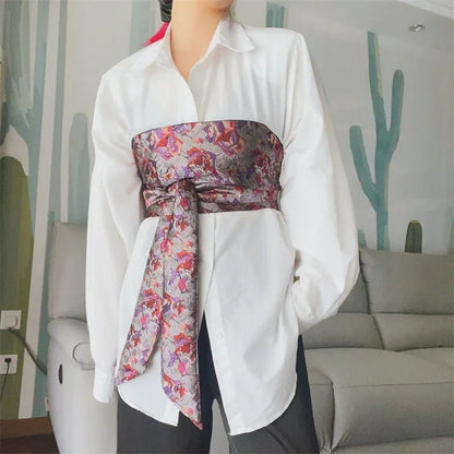 Ceinture Kimono Fleurie pour Femme - Style Mode & Confort
