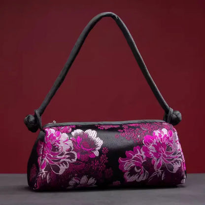 Sac à Main "Sunny Beach" en Soie, Style Floral et Polyvalent