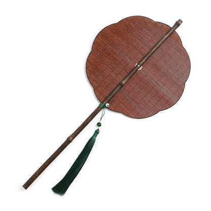 Éventail Pliable en Bambou - Style Rétro pour Fête et Décoration