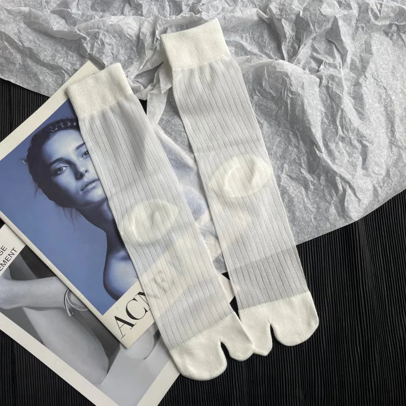 Chaussettes Tabi Femme Ultra-Fines - Style Japonais Harajuku
