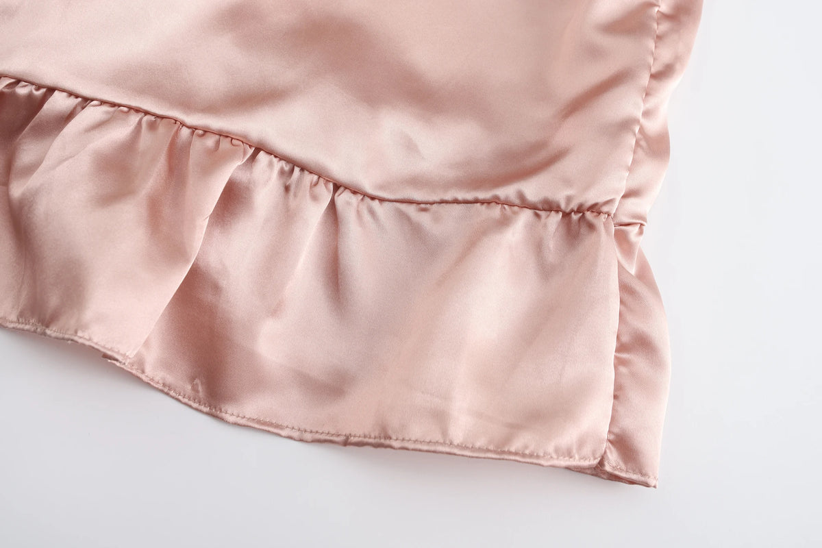 Kimono Mi-long Satiné pour Mariée - Élégance et Confort