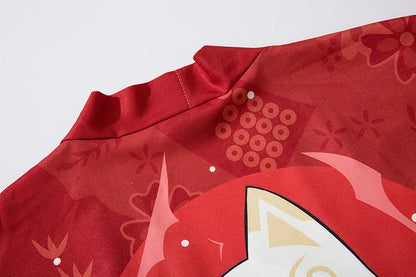 Kimono Court Homme Style Japonais avec Motifs