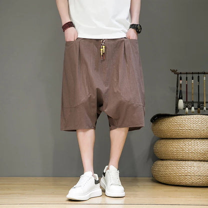 Short Homme Style Chinois Casual Printemps/Été
