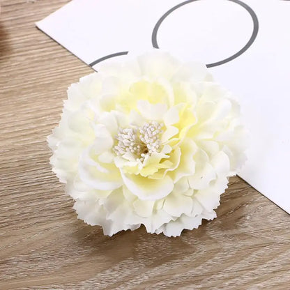 Pince à Cheveux Fleur Rose Satinée pour Femme - Accessoire Élégant