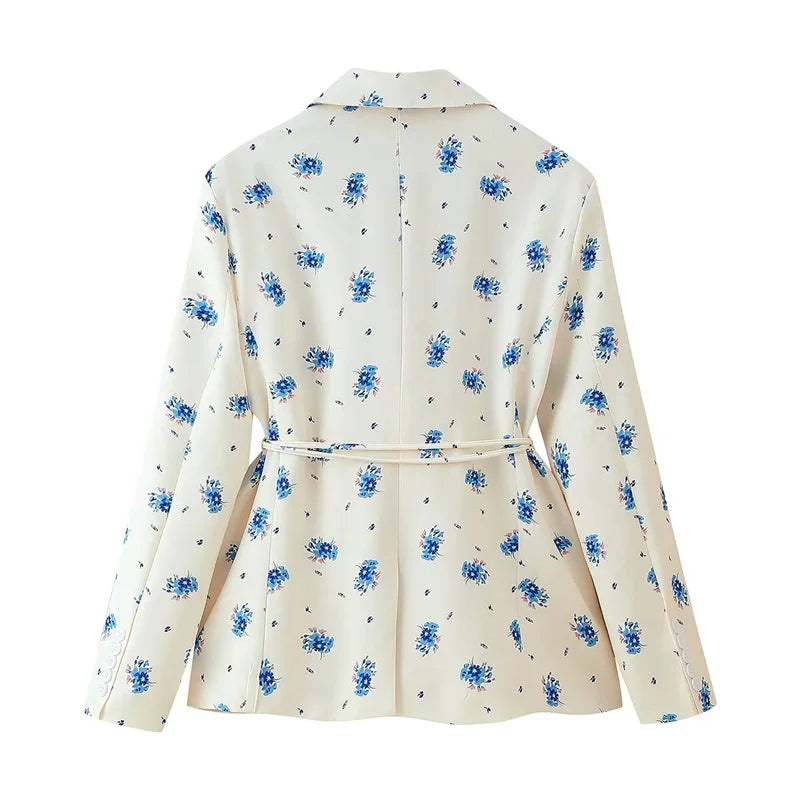 Blazer Fleuri Femme Style Prairie Chic