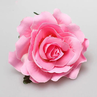 Pince à Cheveux Fleur Rose Satinée pour Femme