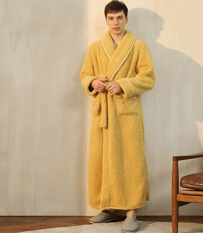Kimono Peignoir Polaire Doux et Confortable pour Femme et Homme