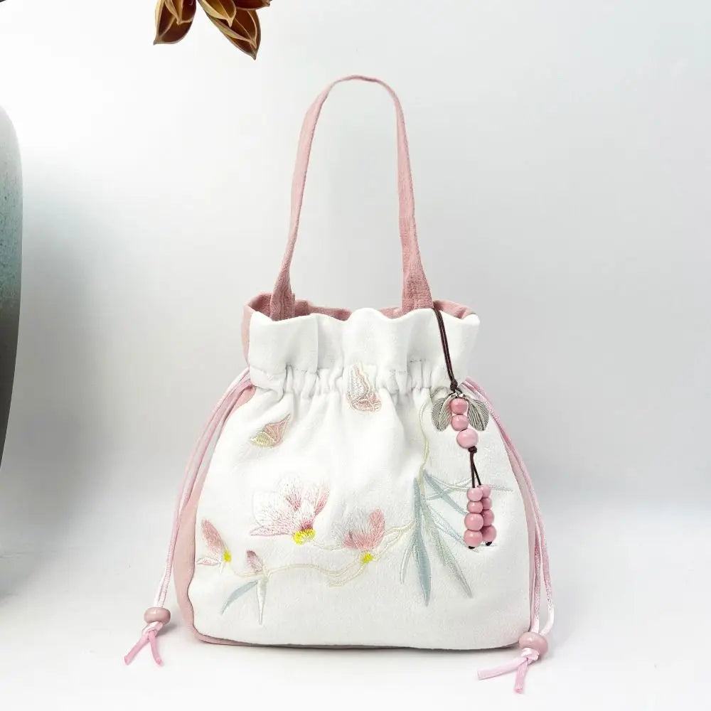 Sac à Main Bourse en Satin Fleuri - Chic et Polyvalent