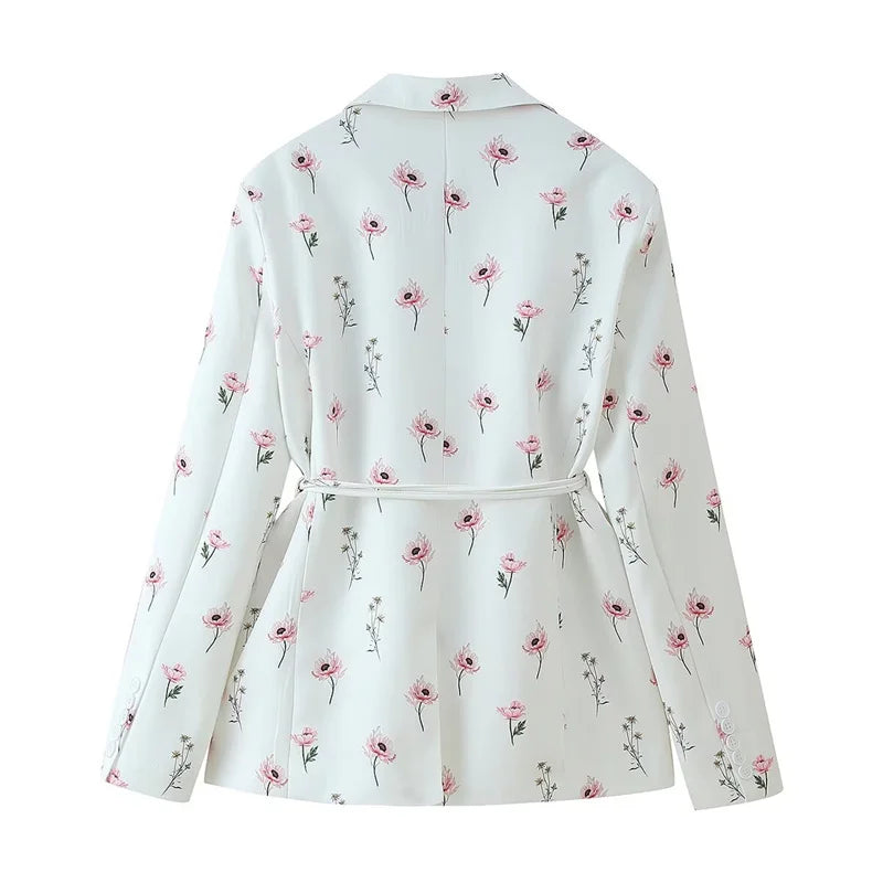 Blazer Fleuri Femme Style Prairie Chic