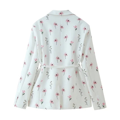 Blazer Fleuri Femme Style Prairie Chic