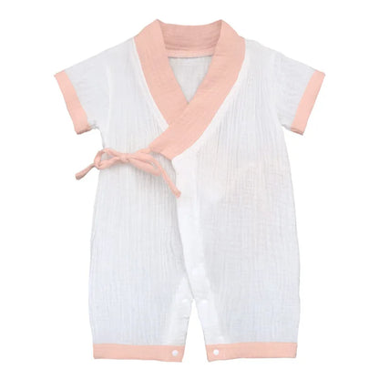 Barboteuse Bébé Mixte Florale en Coton - Confort d'Été