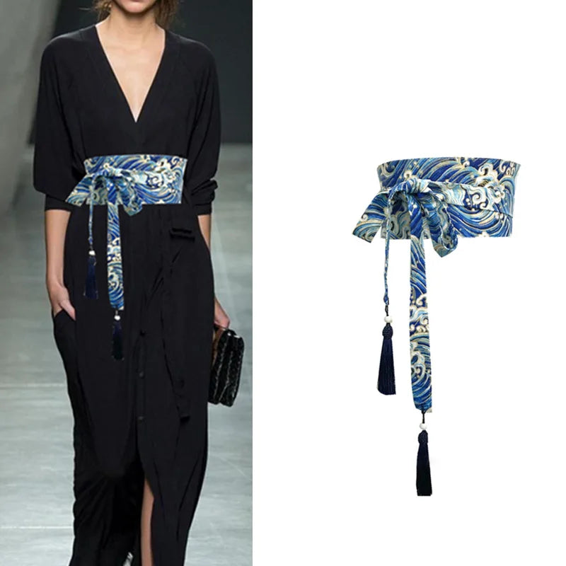 Ceinture Kimono Femme Traditionnelle - Largeur 10cm ou 15cm