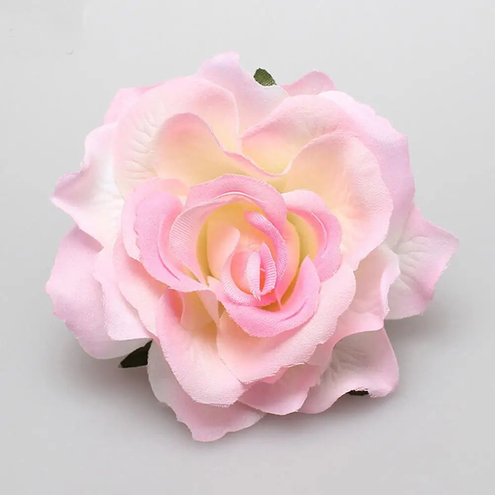 Pince à Cheveux Fleur Rose Satinée pour Femme