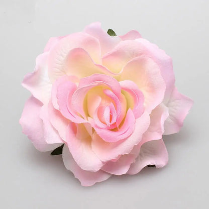 Pince à Cheveux Fleur Rose Satinée pour Femme