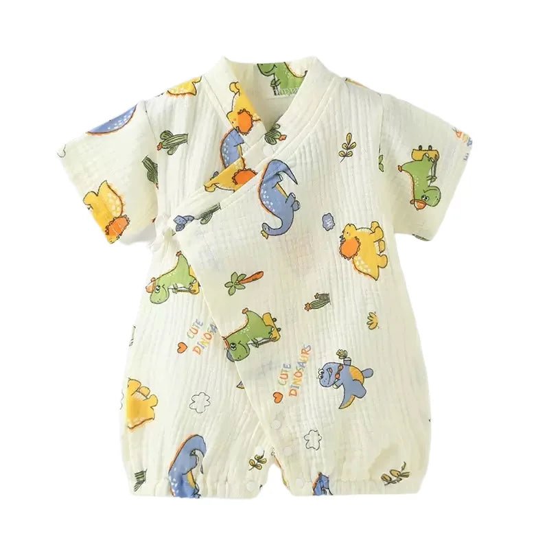 Barboteuse Bébé Mixte en Coton Muslin Respirant - Été