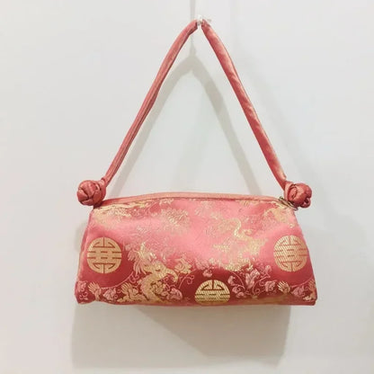 Sac à main femme style chinois en satin