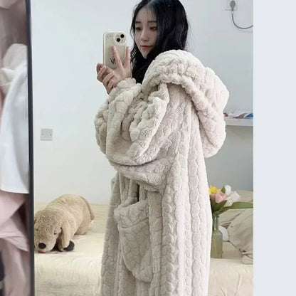 Kimono Peignoir Polaire Femme - Doux et Chaud pour l'Hiver