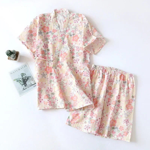 Pyjama Court en Coton pour Femme