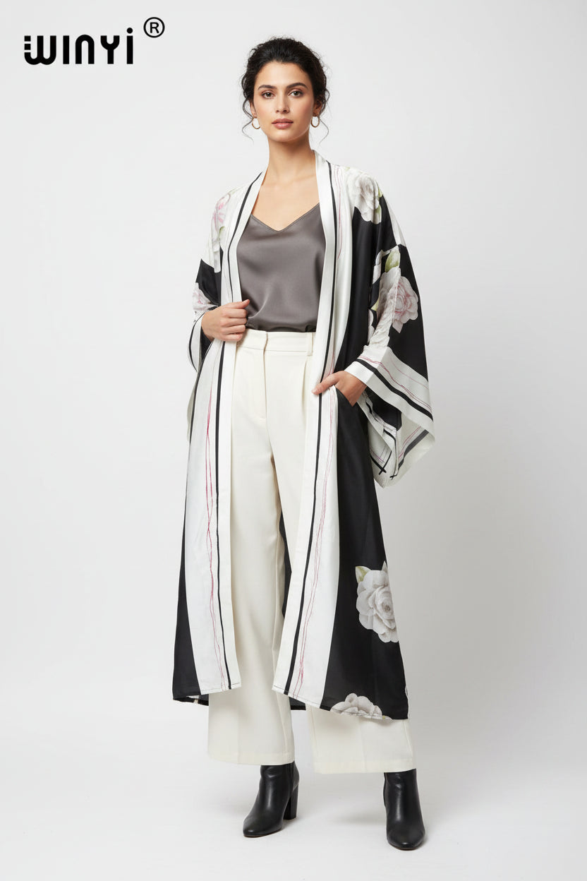Kimono Long Imprimé Bohème