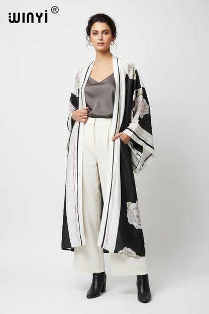 Kimono Long Imprimé Bohème
