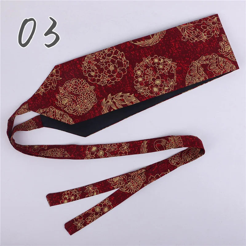 Ceinture Kimono Femme Imprimée - Largeur 10cm ou 15cm