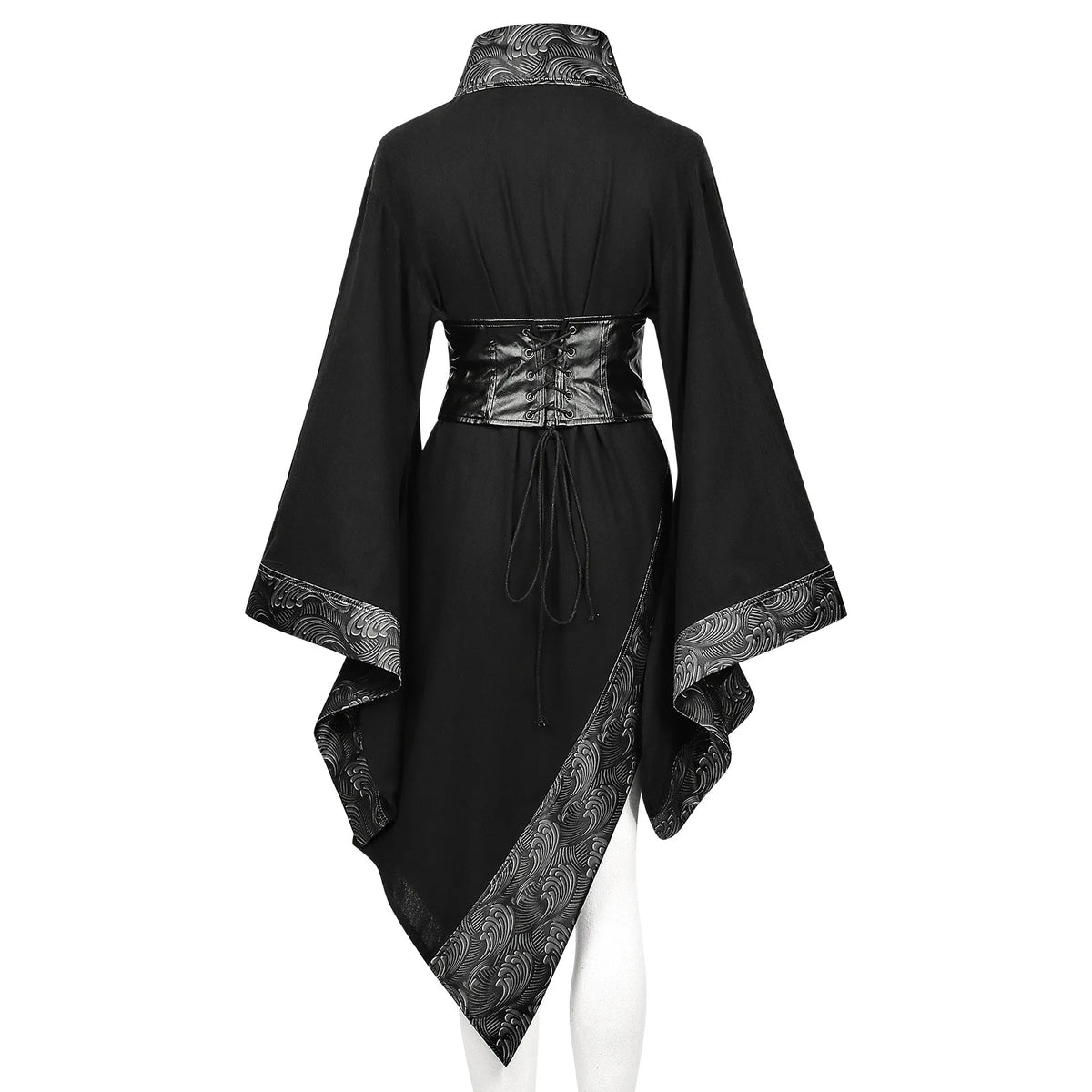 Kimono Asymétrique Punk Unisexe - Style Médiéval