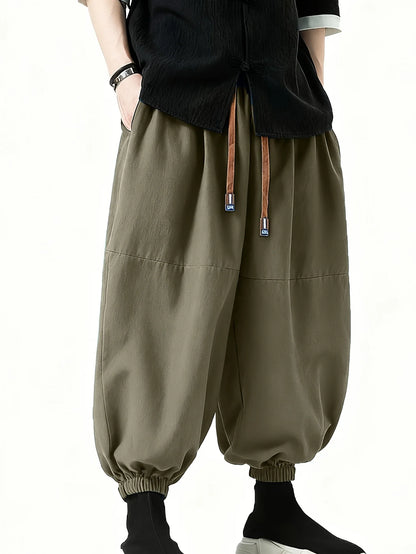 Pantalon Sarouel Homme Casual en Coton - Style Coréen