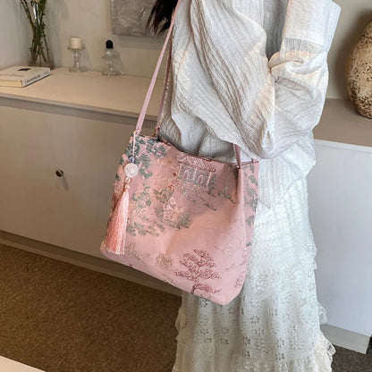 Sac Bandoulière Femme en Soie - Style Mode
