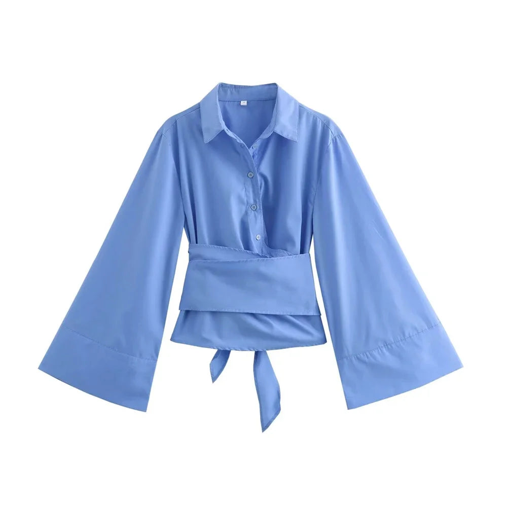 Kimono Chemise Femme Longue Manches, Style Casual Chic