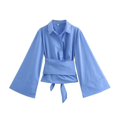 Kimono Chemise Femme Longue Manches, Style Casual Chic