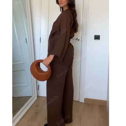 Ensemble Kimono et Pantalon Large pour Femme