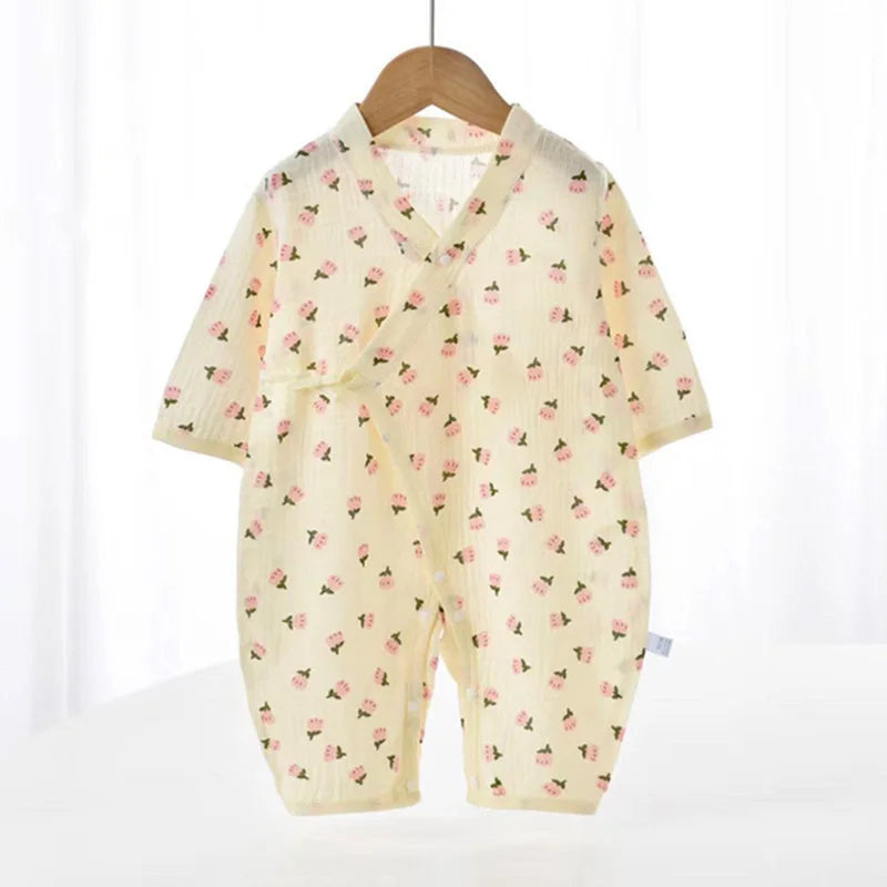 Barboteuse Bébé 100% Coton - Confort & Style pour Été
