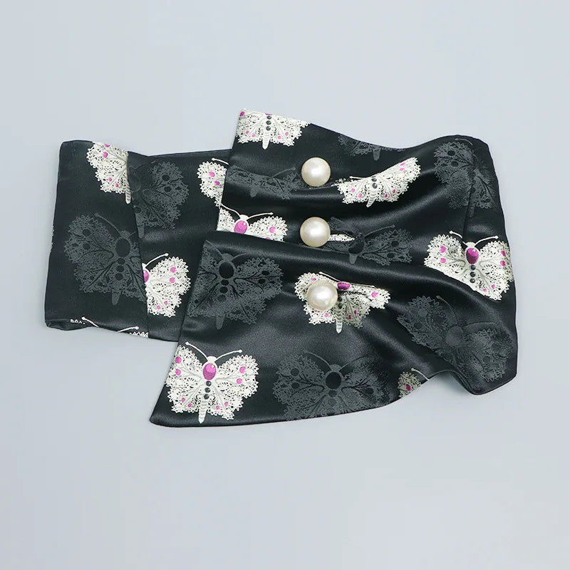Ceinture Kimono Femme en Satin - Style Décontracté et Imprimé