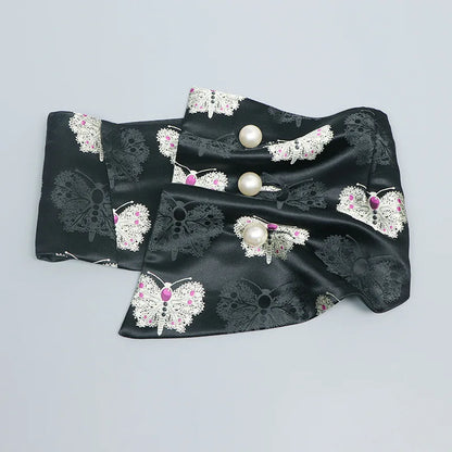 Ceinture Kimono Femme en Satin - Style Décontracté et Imprimé