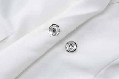 Blazer Long Femme Chic - Coupe Ajustée, Boutonnière Simple