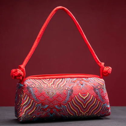 Sac à Main "Sunny Beach" en Soie, Style Floral et Polyvalent