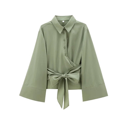 Kimono Chemise Femme Longue Manches, Style Casual Chic