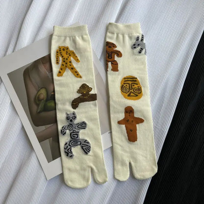 Chaussettes Femme Style Japonais Motif Cartoon