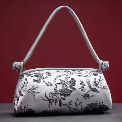Sac à Main "Sunny Beach" en Soie, Style Floral et Polyvalent