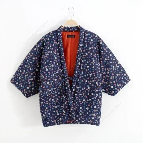 Kimono Veste Long Femme Coton