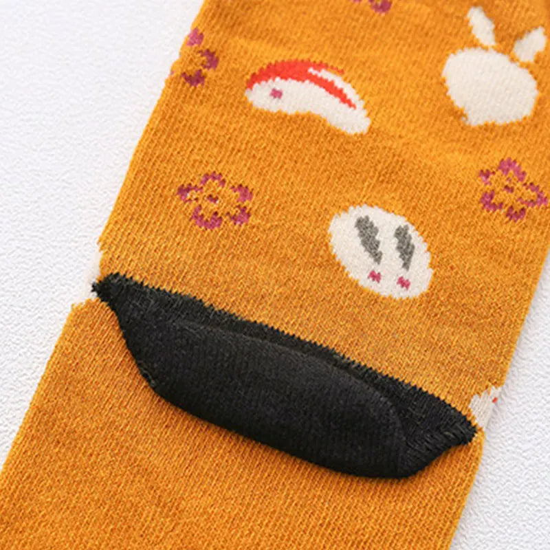 Chaussettes Femme Coton Motif Cartoon - Mi-Mollet