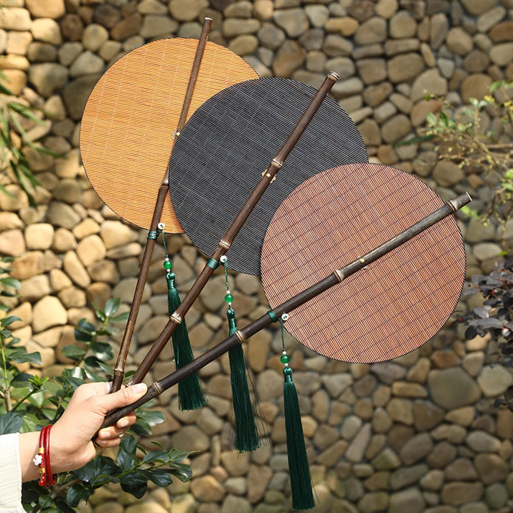 Éventail Pliable en Bambou - Style Rétro pour Fête et Décoration