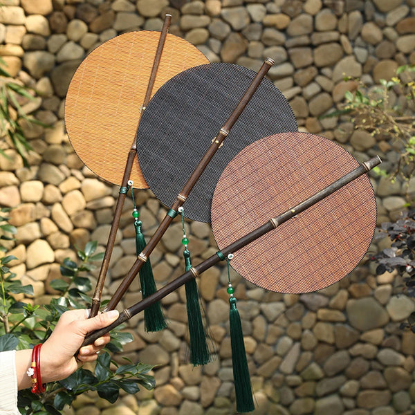 Éventail Pliable en Bambou - Style Rétro pour Fête et Décoration