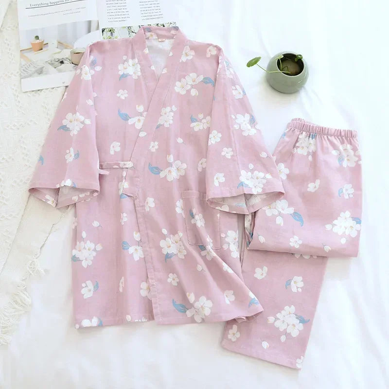 Pyjama Femme en Coton Imprimé