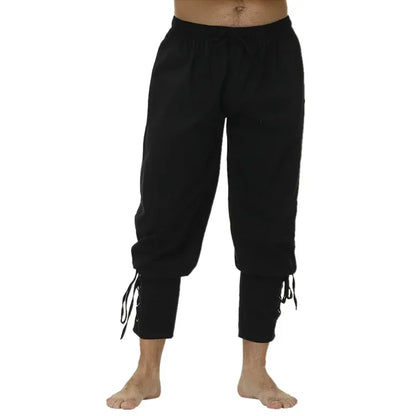 Pantalon Homme Casual Printemps/Automne en Coton et Lin